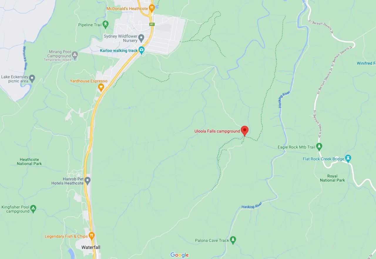 uloolafallscampgroundmap Hunting Waterfalls