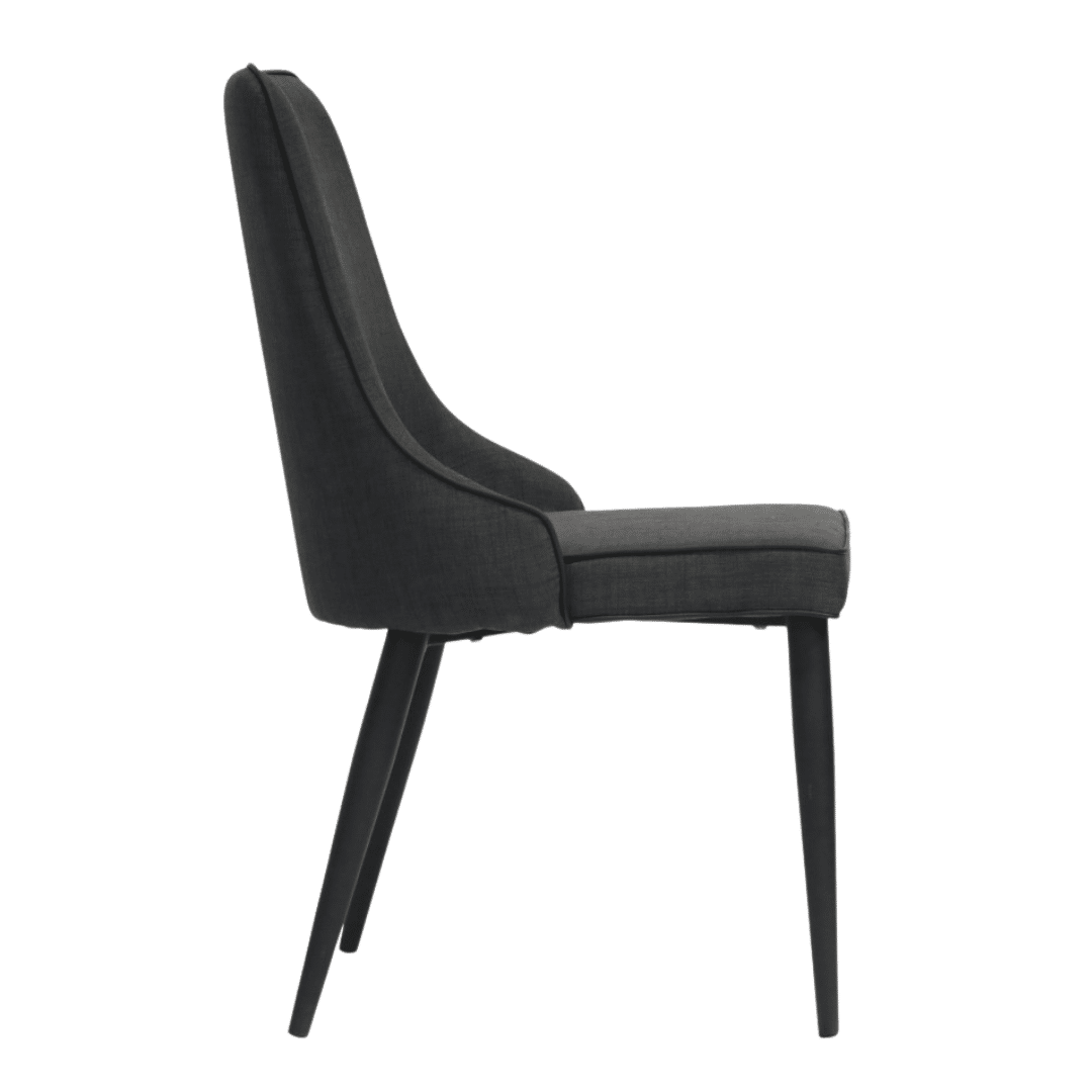 Luca Dining Chair Charcoal Huntley + Co For Curators of Property