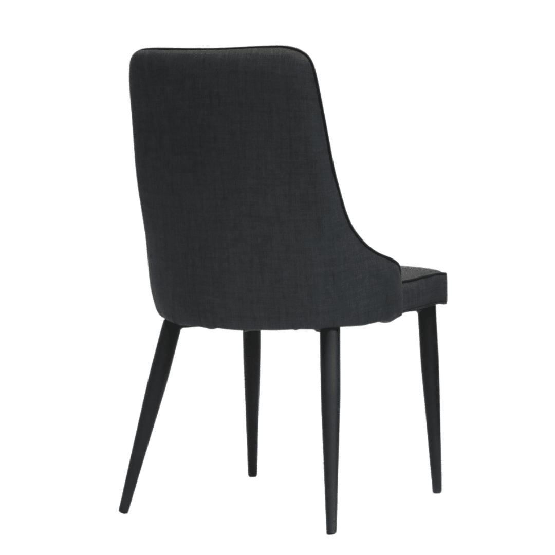 Luca Dining Chair Charcoal Huntley + Co For Curators of Property