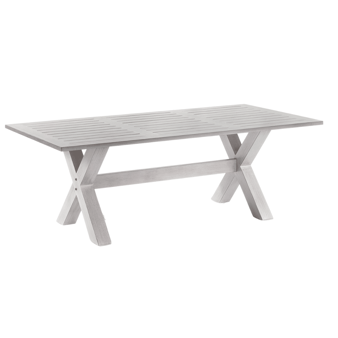 Bay Outdoor Dining Table Washed Grey Huntley + Co For Curators of