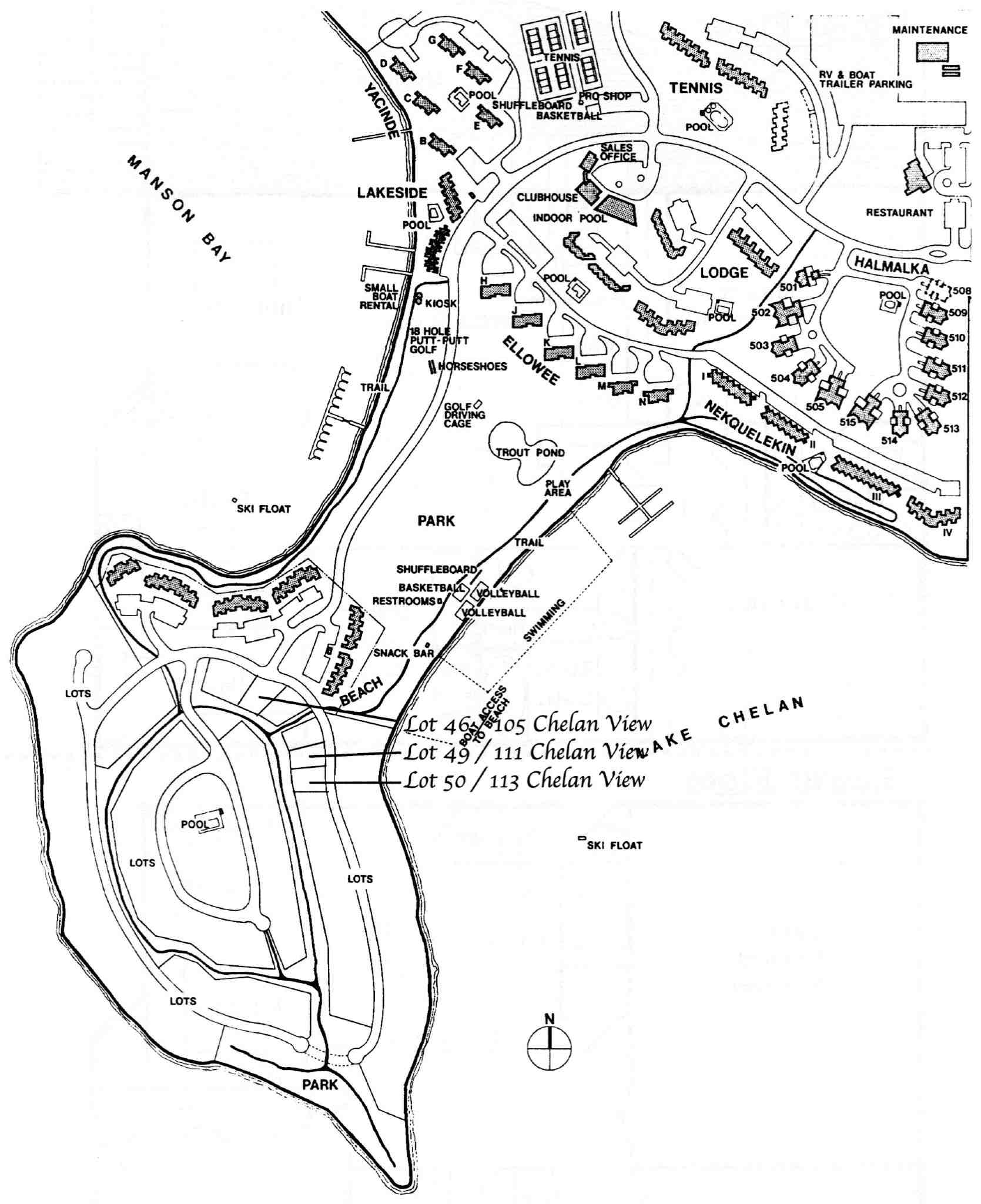 Wapato Point Map