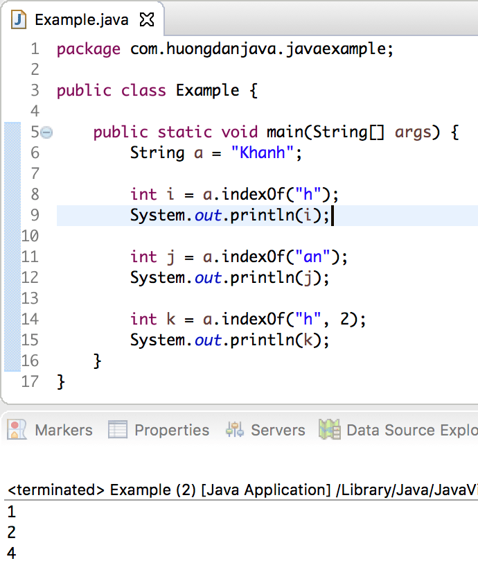 Các phương thức của đối tượng String trong Java Hướng Dẫn Java