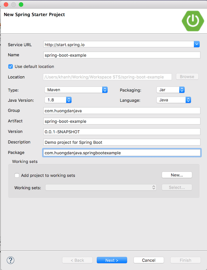 Create new Spring Boot project using Spring Tool Suite Huong Dan Java