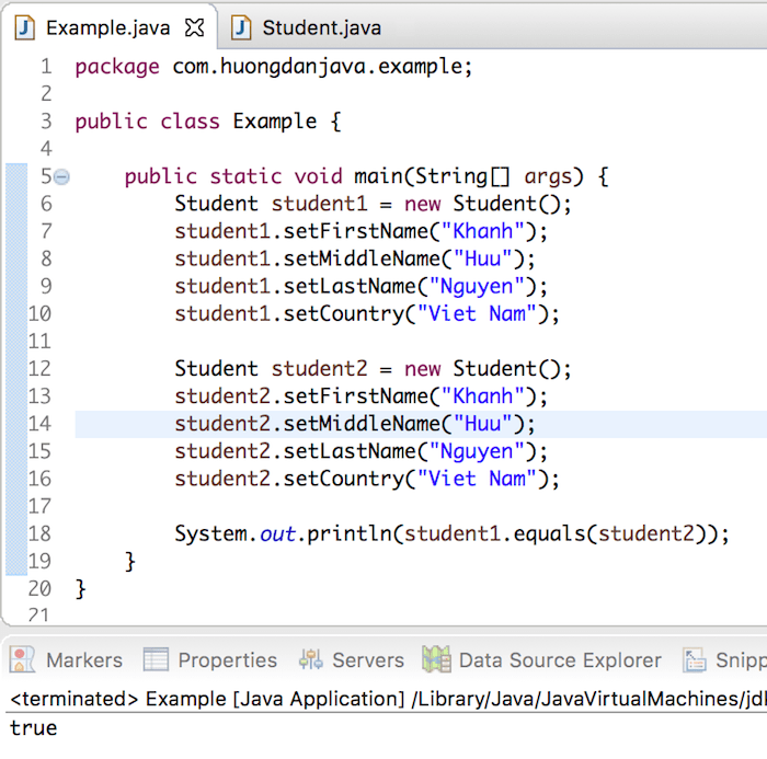 equals() and hashCode() methods in Java Huong Dan Java