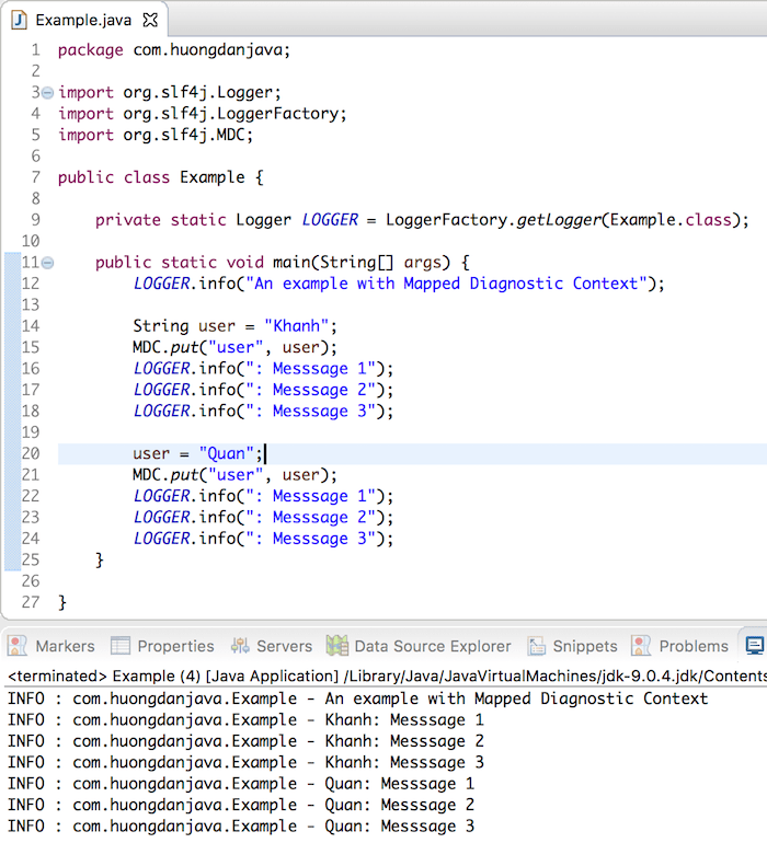 Mapped Diagnostic Context với Logging Framework trong Java Hướng Dẫn Java