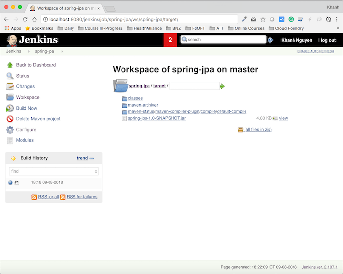 Archive the artifacts in Jenkins Huong Dan Java