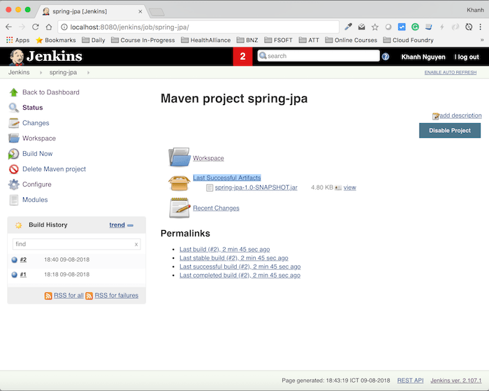 Archive the artifacts in Jenkins Huong Dan Java