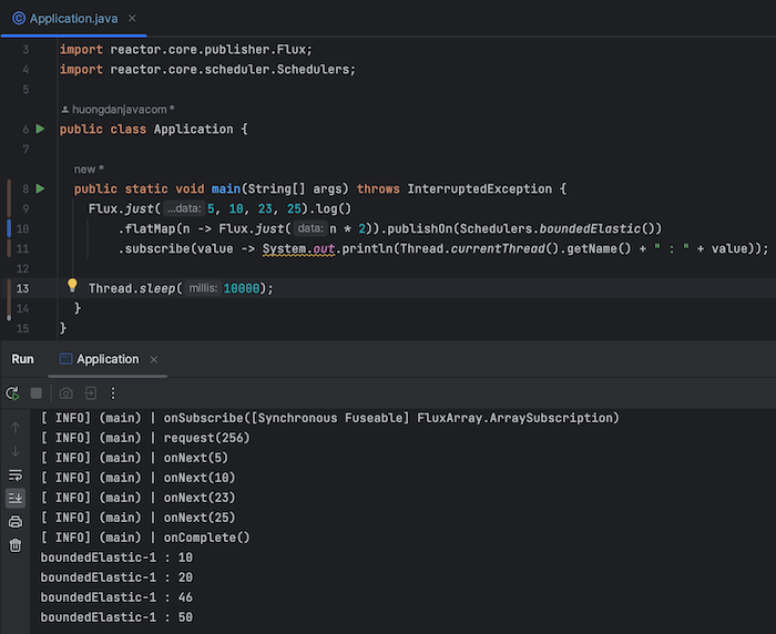 Concurrency in Project Reactor with Scheduler Huong Dan Java