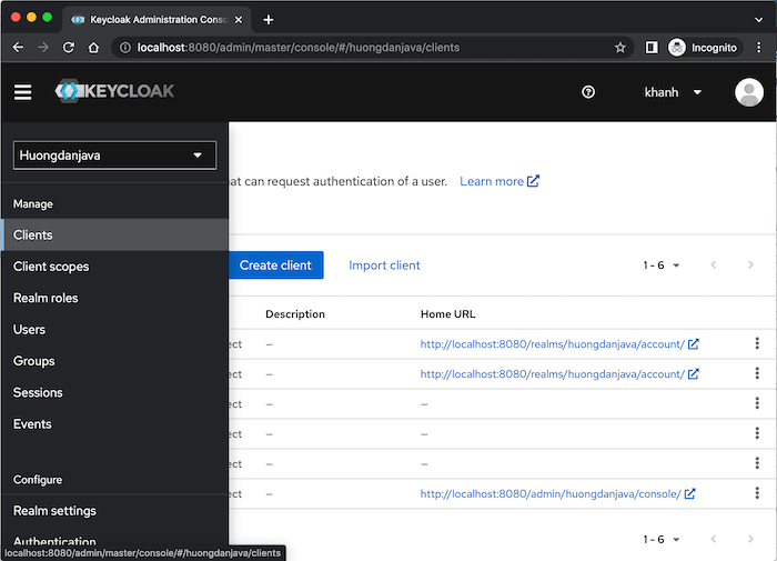 Add new client in Keycloak Huong Dan Java