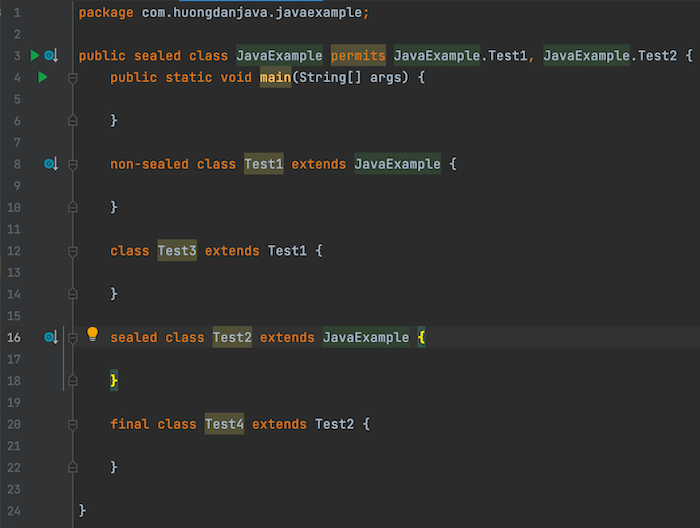 Sealed class in Java Huong Dan Java