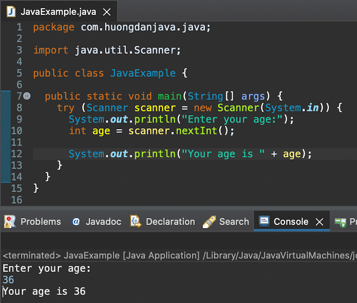 Using Scanner object to read user input in Java Huong Dan Java