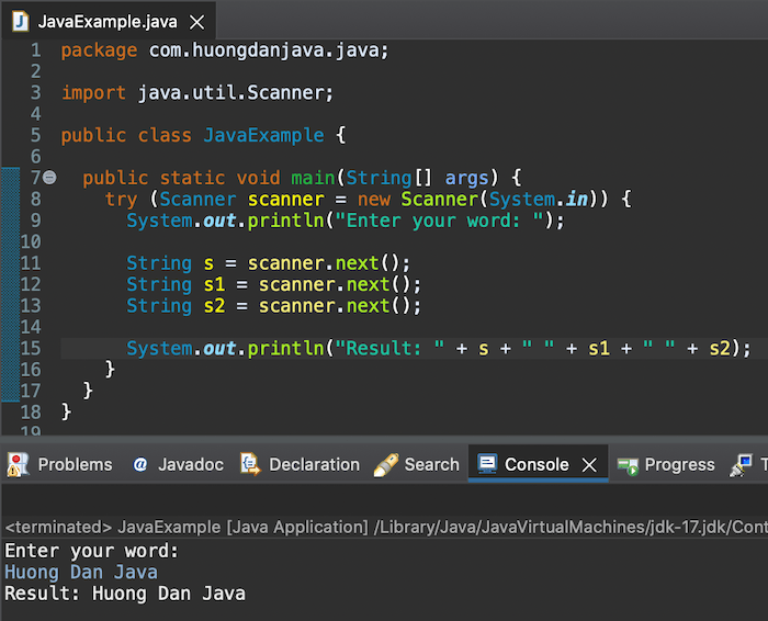 Using Scanner object to read user input in Java Huong Dan Java