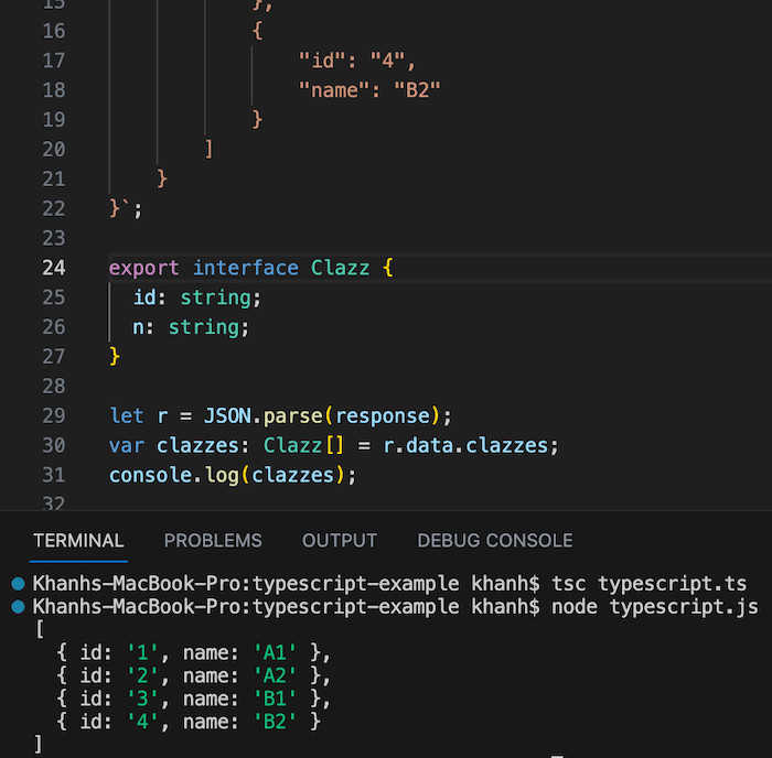 Convert JSON data list string to object list in TypeScript Huong Dan Java