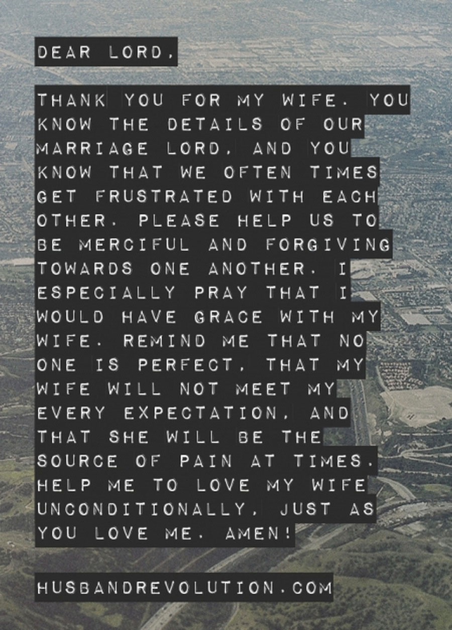 Prayer Grace With Your Wife