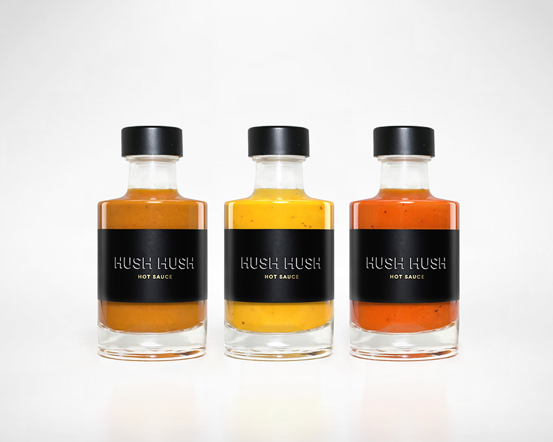 100ML Variety pack Hush Hush Hot Sauce