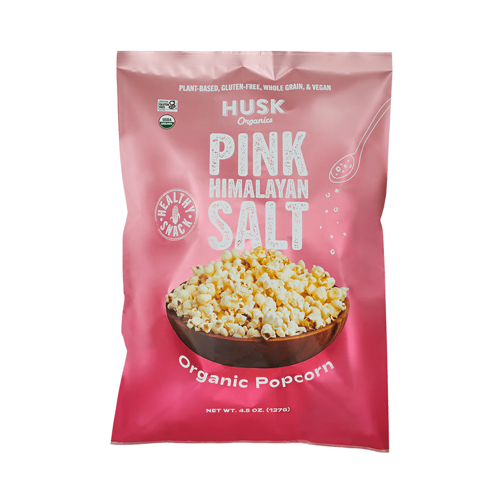 Pink Himalayan Salt Popcorn HUSK Organics