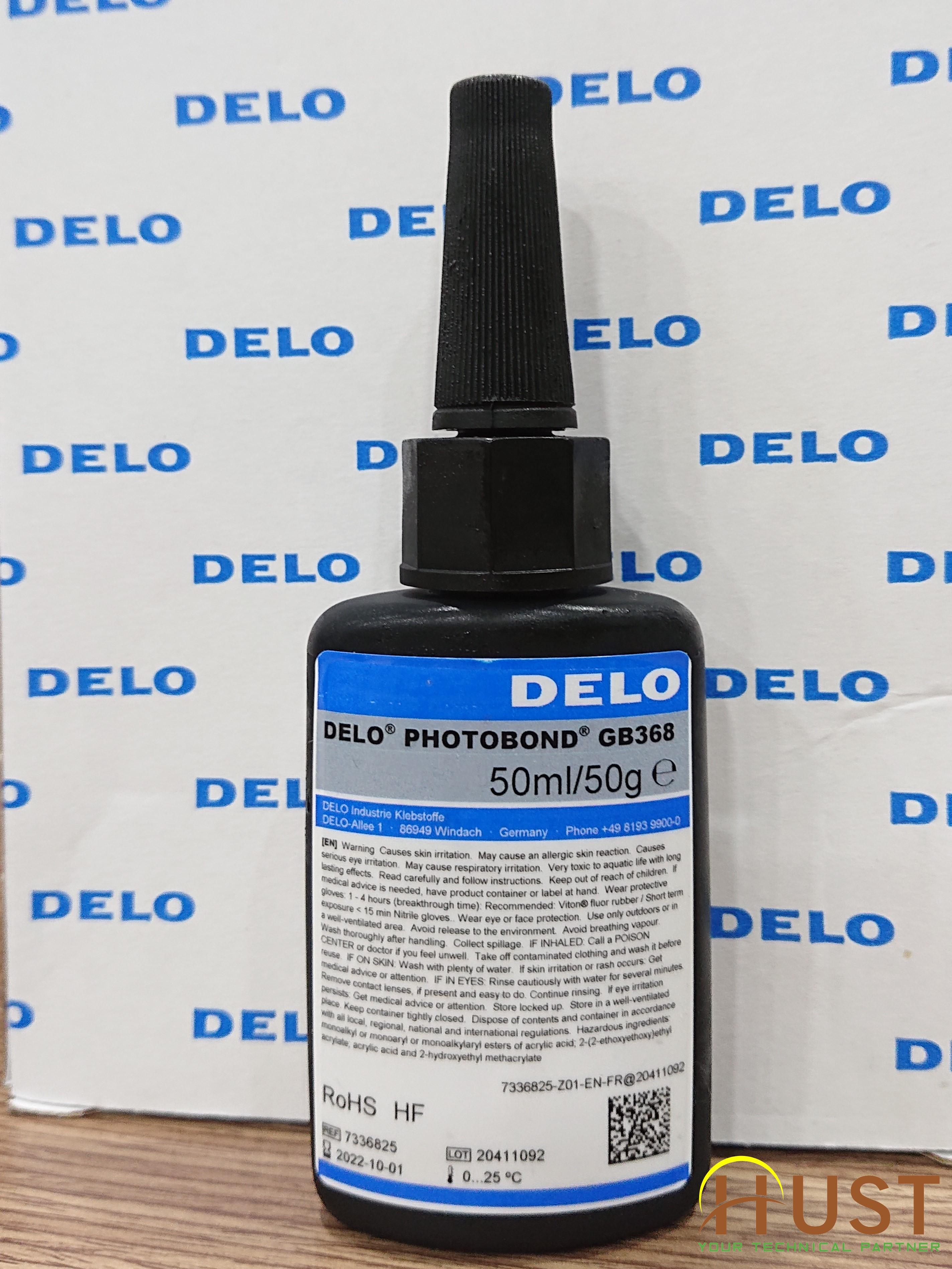 DELO PHOTOBOND GB368 Glass Adhesive UV Acrylat Glue