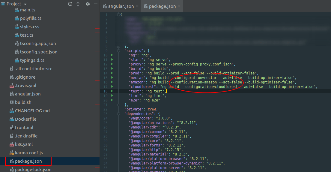 Setup CI in Github Actions for multiple environments regarding