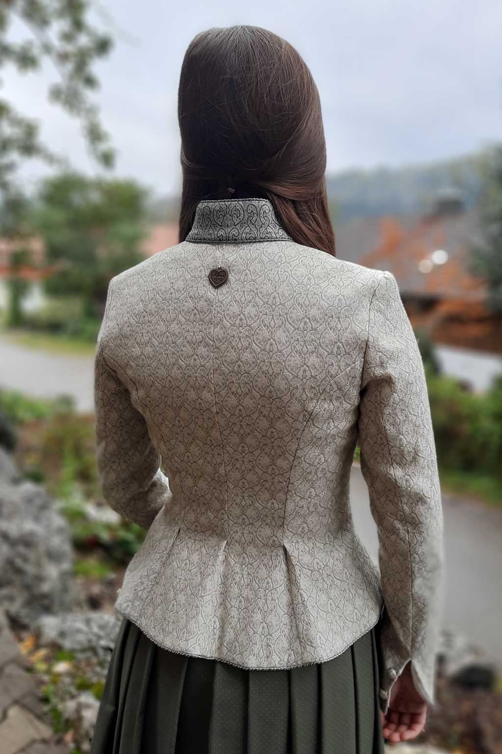 Jacke "Alpenherz" Stretch, hellbeige Hut und Tracht da Rädl