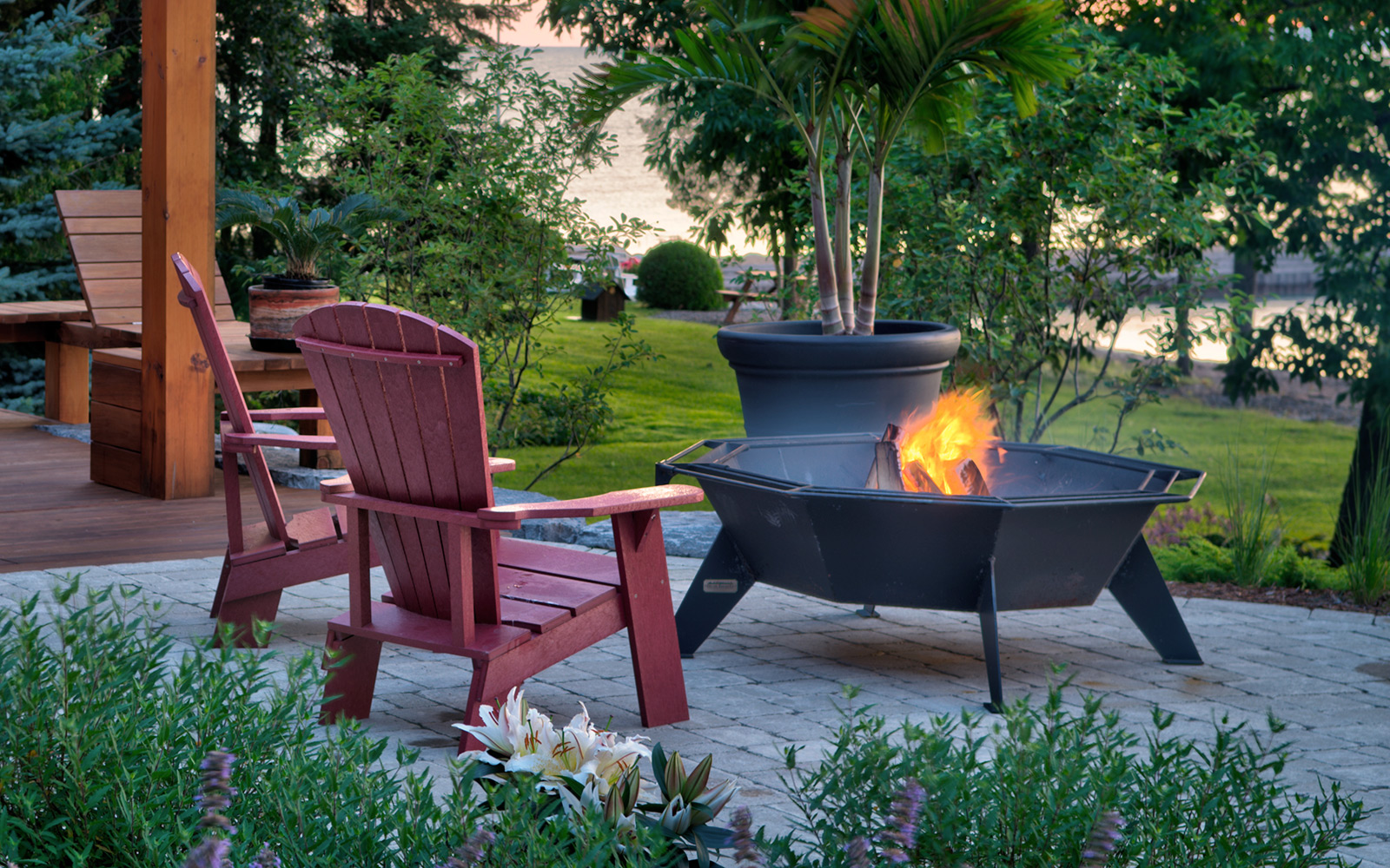 Outdoor Fireplaces Hutten & Co. Land & Shore Landscapers Owen Sound