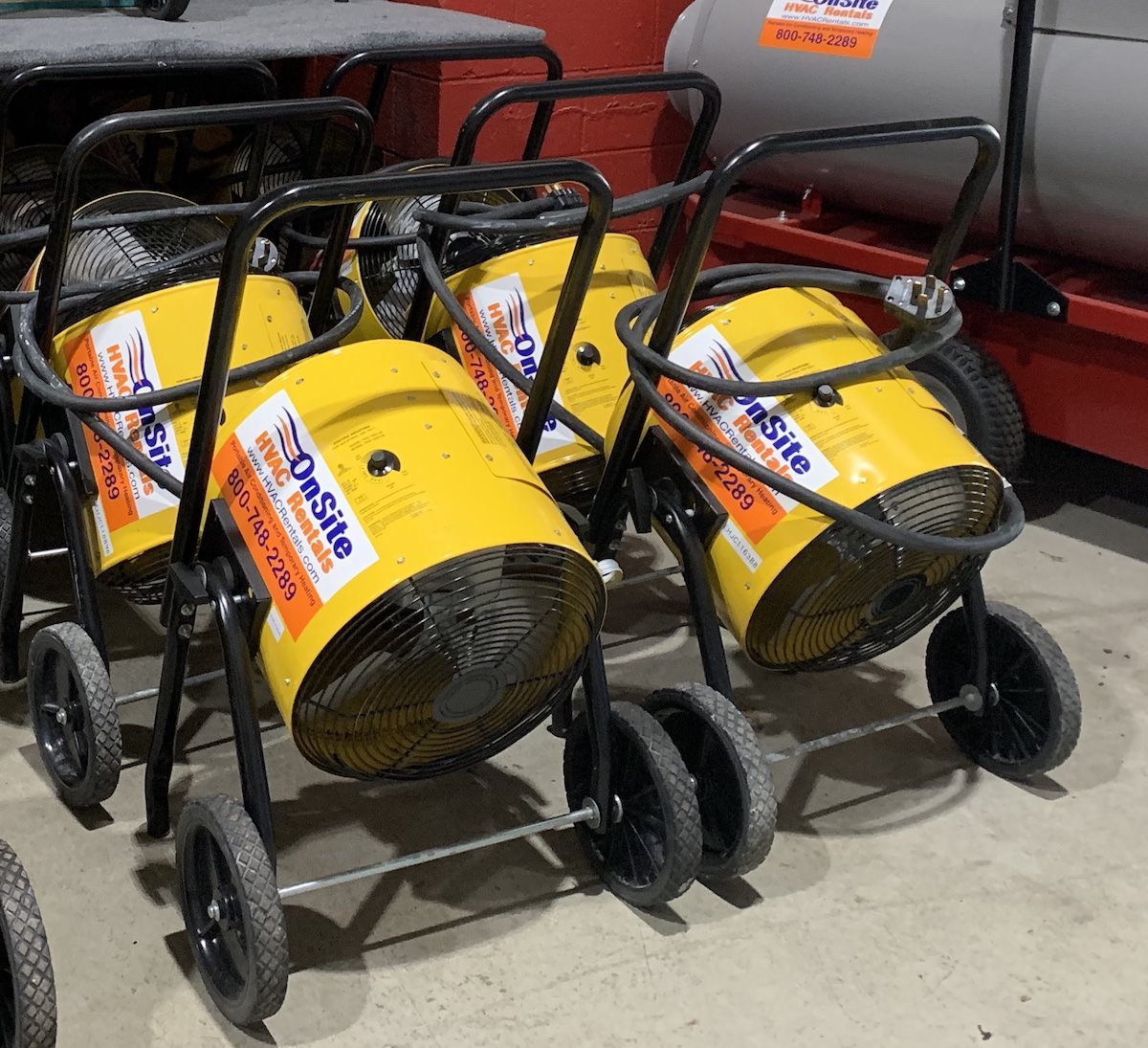 Heater Rentals for Construction Sites OnSite HVAC Rentals