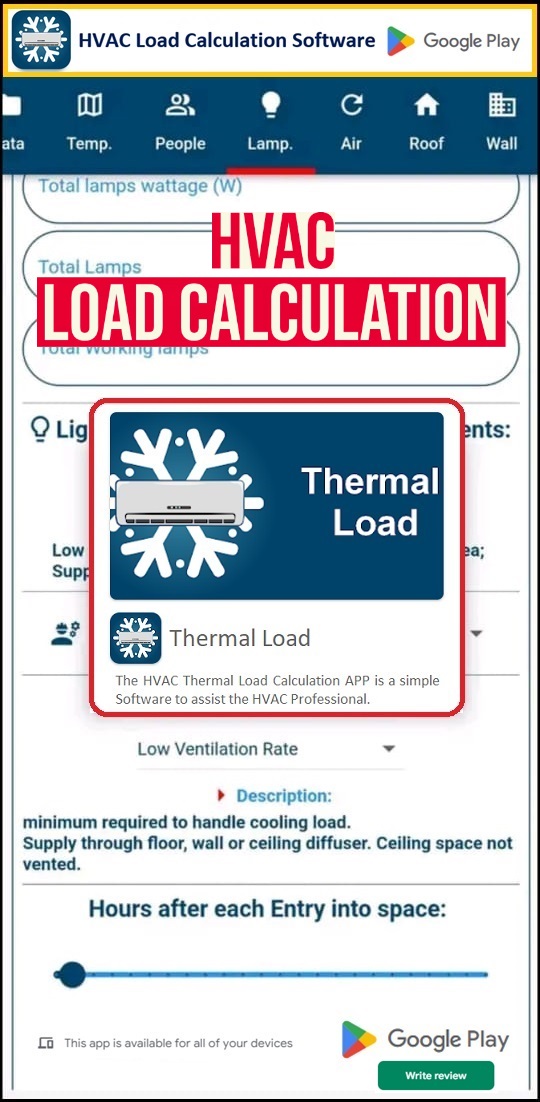 HVAC Load Calculation Software APP hvacsimplified.in