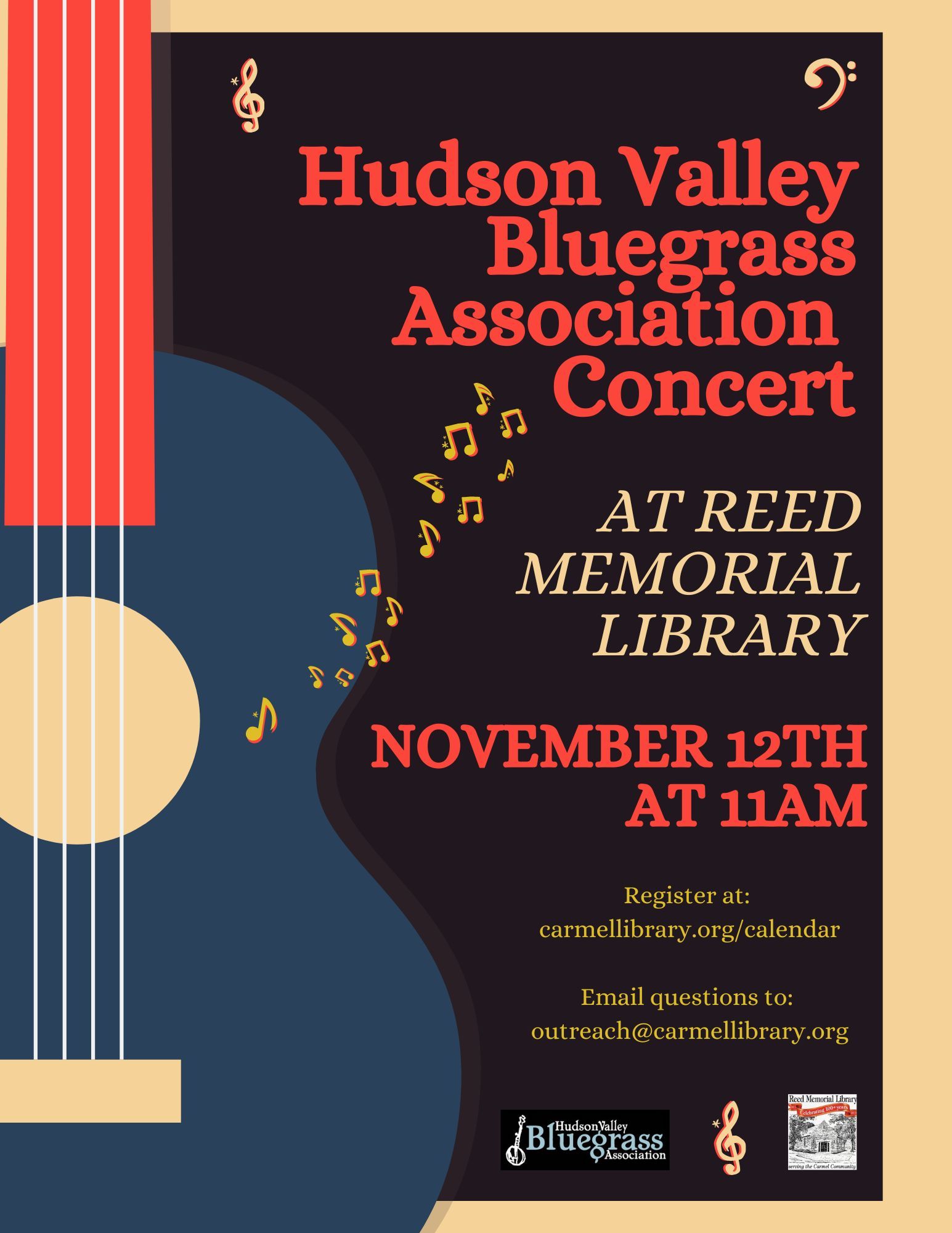 HVBA Concert at Reed Memorial Library Hudson Valley Bluegrass Association