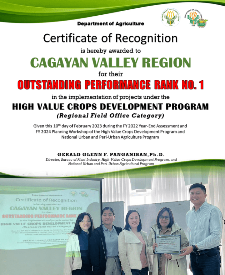  High Value Crops Development Program Department of Agriculture