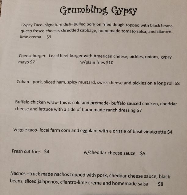 Grumbling Gypsy Food Truck Family