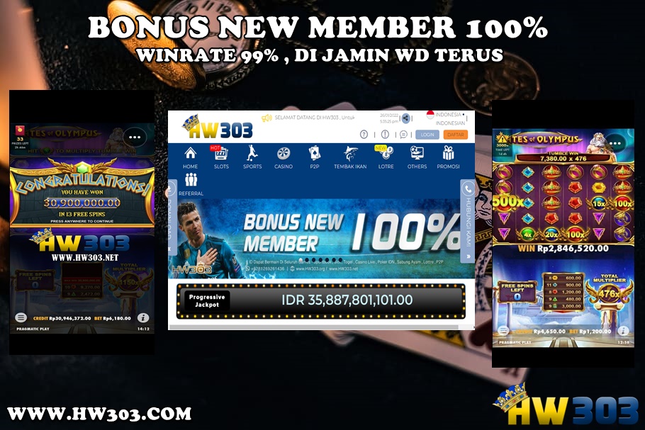 BONUS NEW MEMBER 100 HW303 SITUS JUDI ONLINE