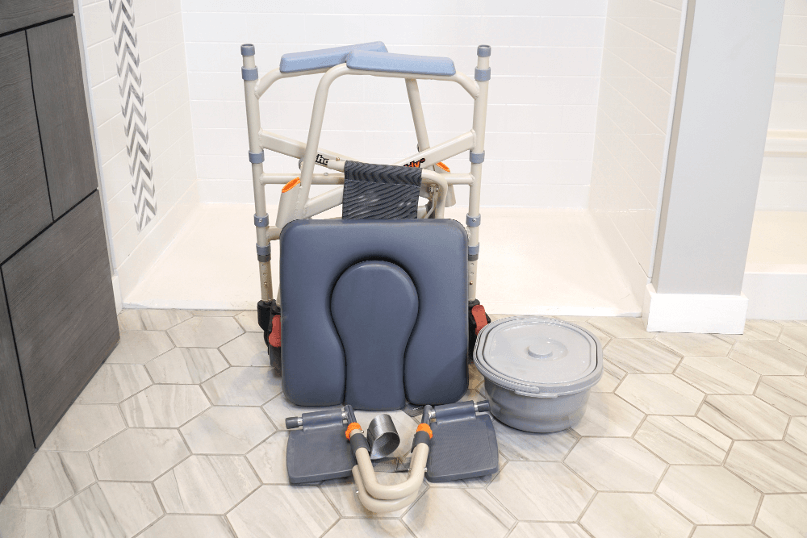Showerbuddy SB7e Eco Traveller Travel Shower Commode Chair