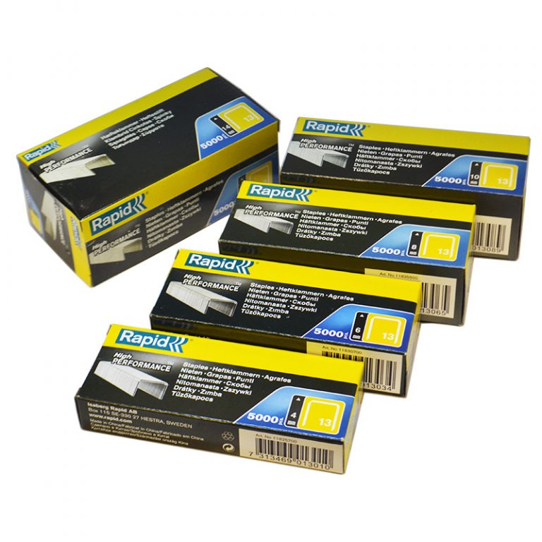 Rapid 13 Series Staples 4, 6, 8, 10, & 14mm Hwebber Hwebber