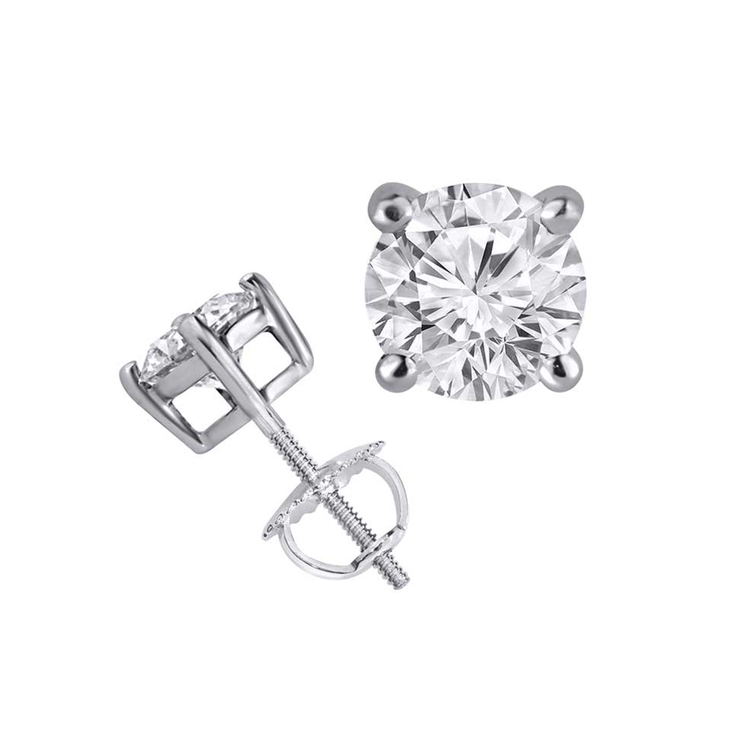 2ctw Natural Diamond Studs H Williams Jewellery