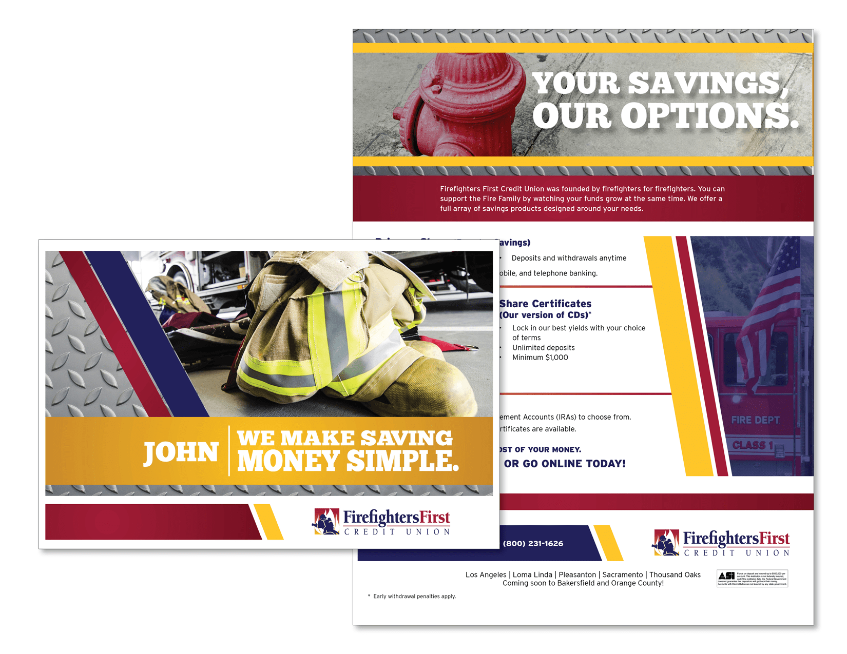 Firefighters First Credit Union HyattWard Advertising