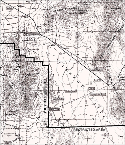 Groom Lake Nevada Map Area 51 The Many Faces of Area 51Groom Lake