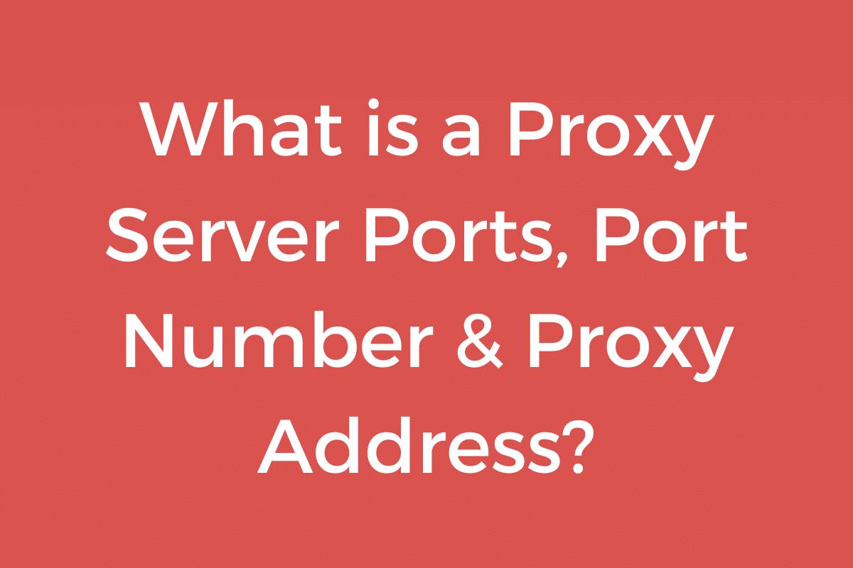 What is the Proxy Port Number & Proxy Address? HydraProxy
