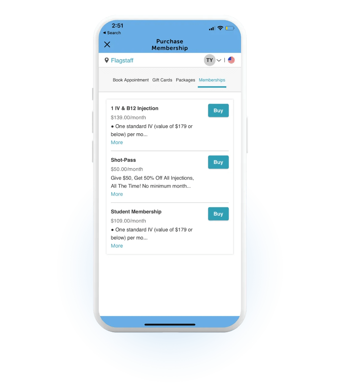 Hydrate IV Bar App Hydrate IV Bar