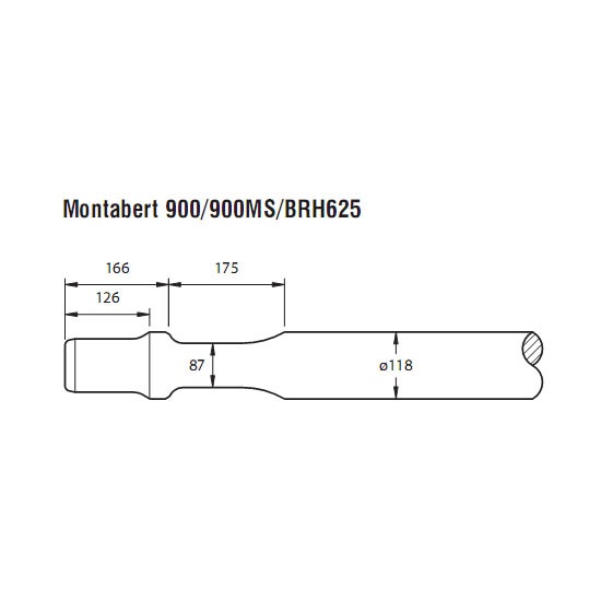 Montabert BRH625 hydraulic hammer elephant foot