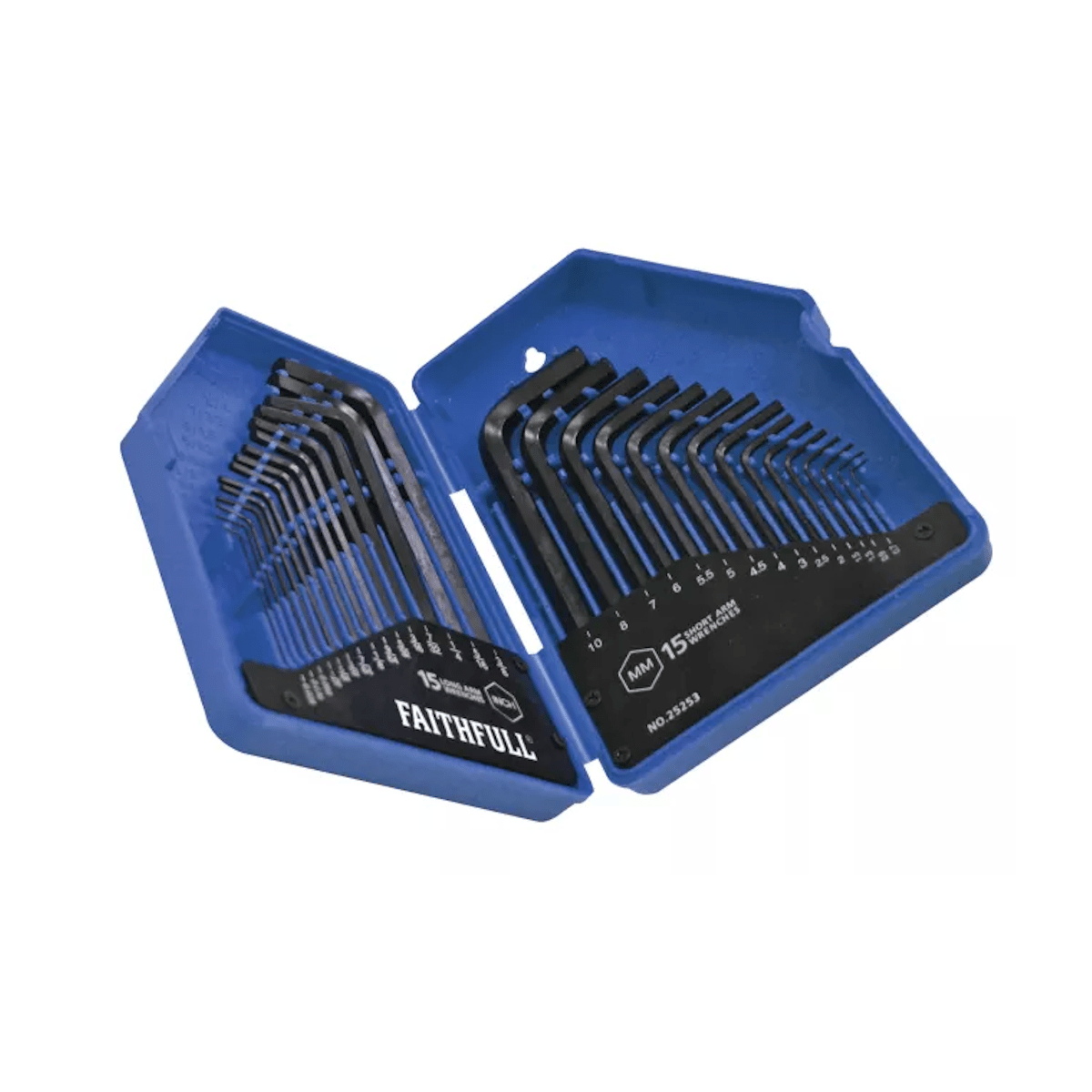 Metric/Imperial Hex Key Set of 30 (0.710mm 0.0283/8in) Hydraulic