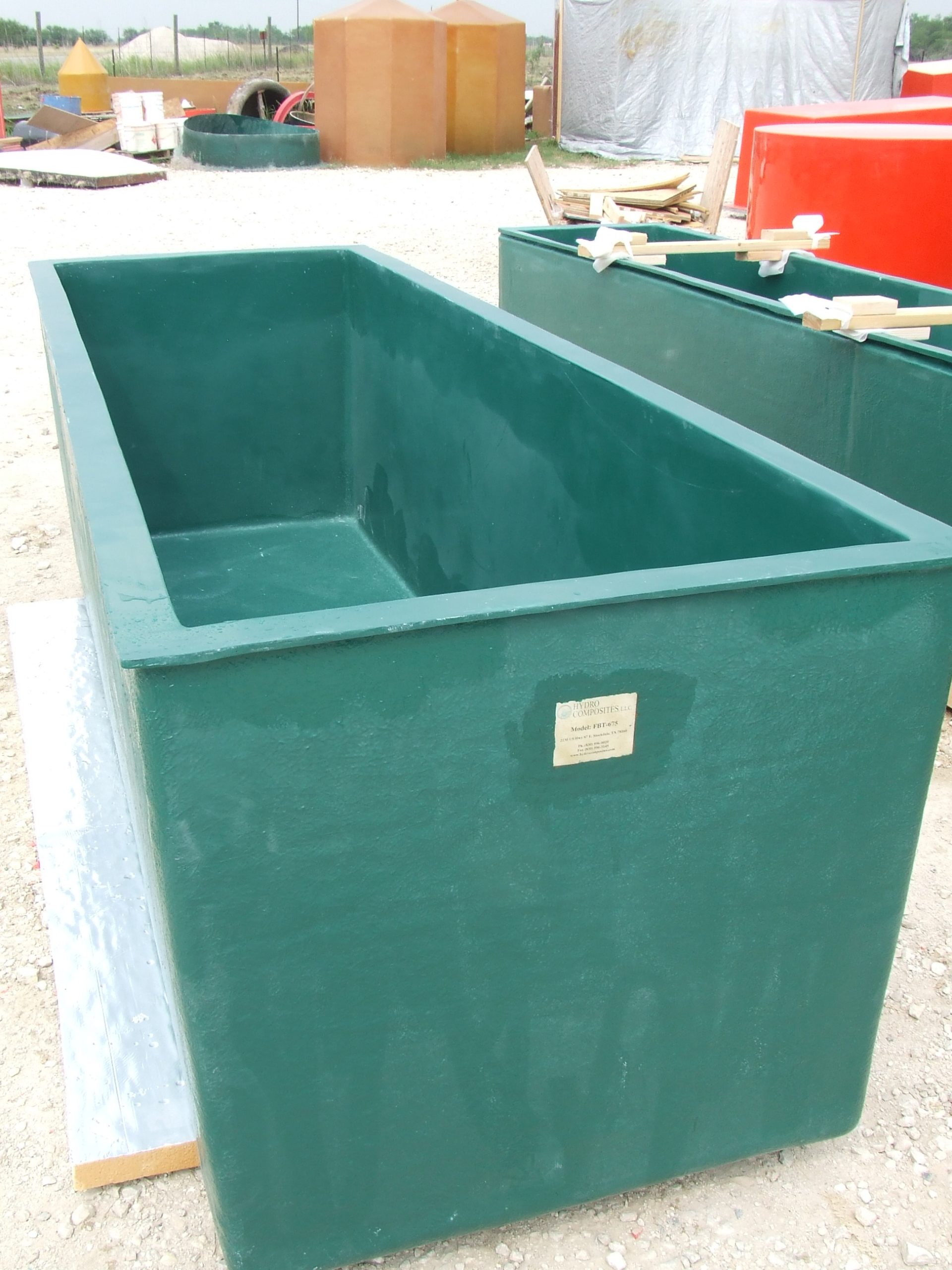 675 gal. Rectangular Fiberglass Tank Hydro Composites, LLC