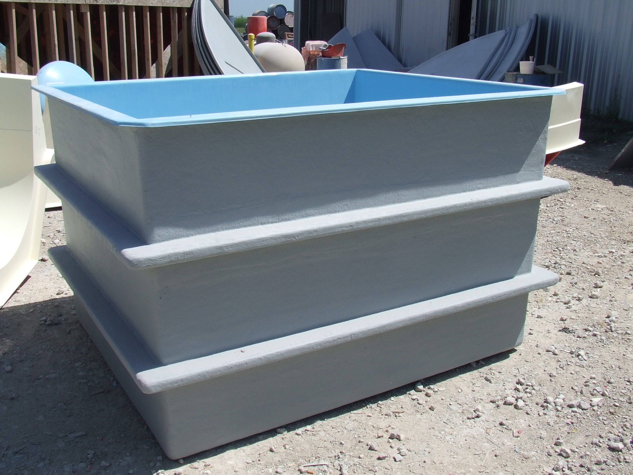899 gal. Rectangular Fiberglass Tank Hydro Composites, LLC