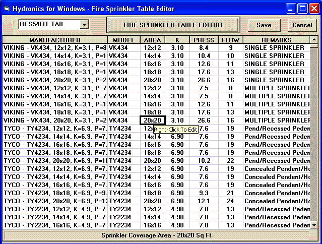 Residential Fire Sprinkler Editor