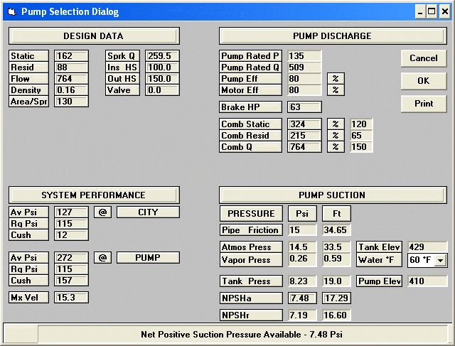 Pump Selection Water Pump Selection Calculator