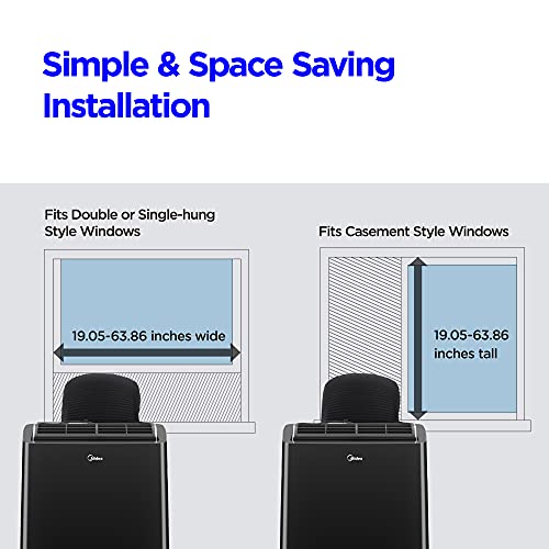 MIDEA MAP12S1TBL Ultra Quiet Smart HE Inverter, Dehumidifier, and Fan