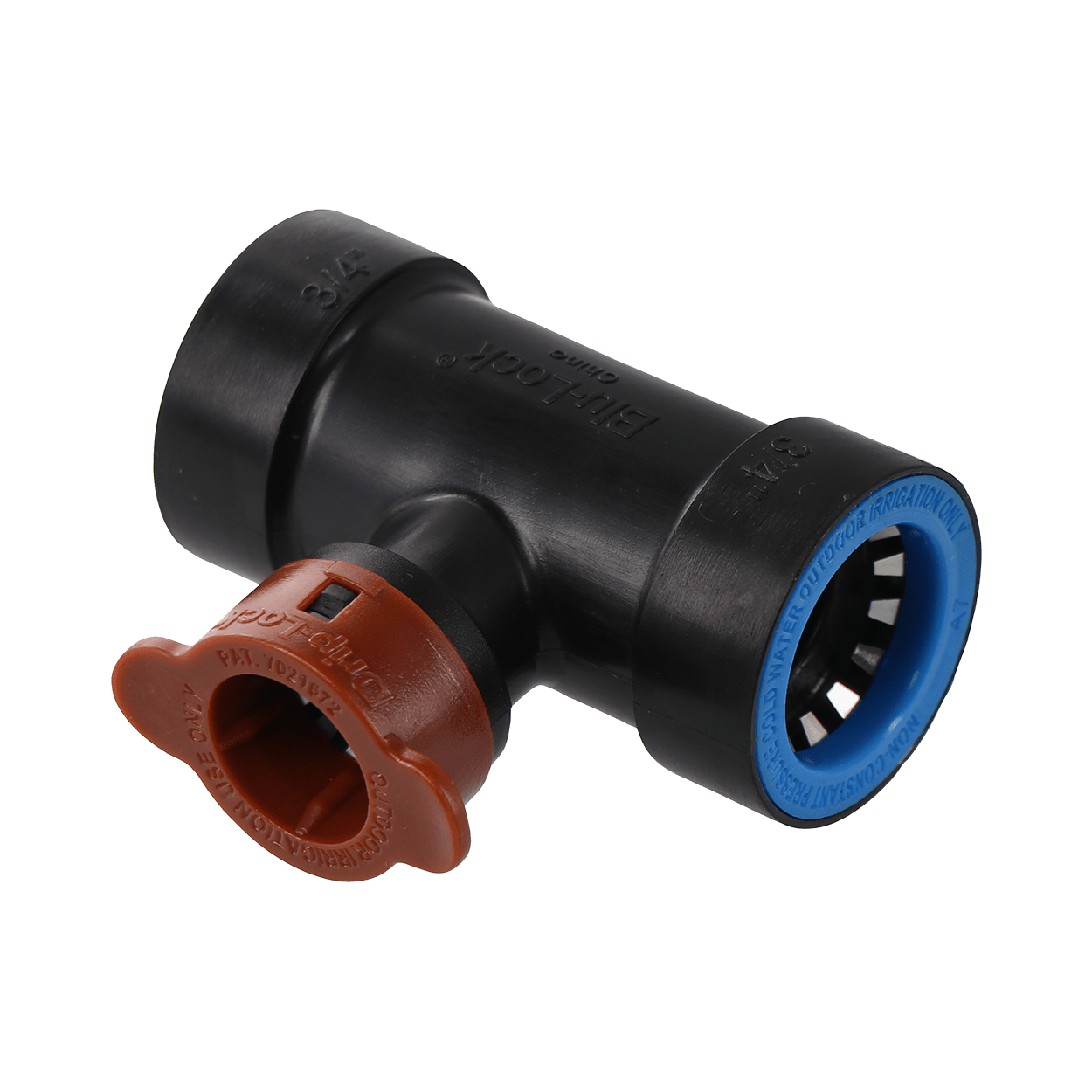 3/4″ BluLock by 1/2" Driplock HydroRain