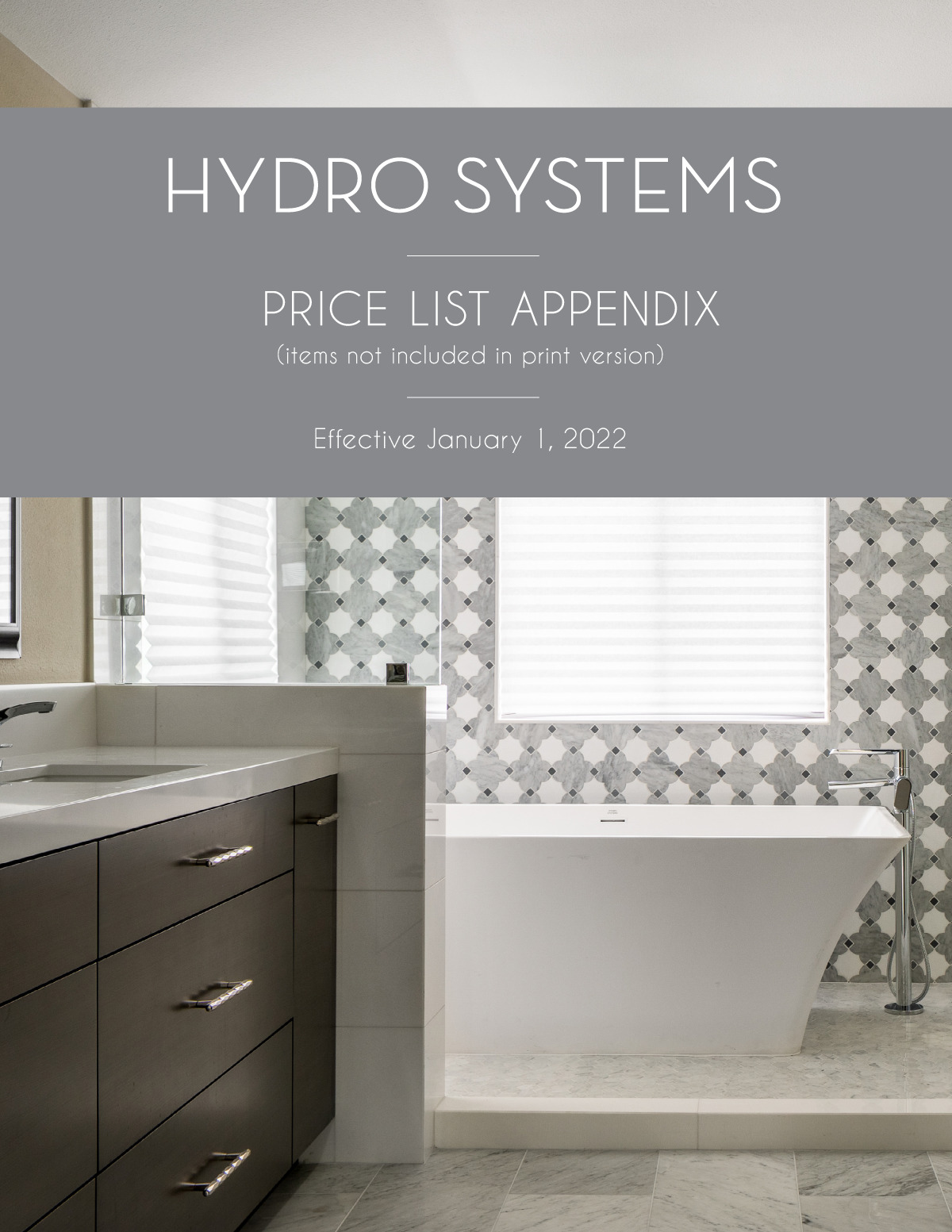 Hydro Systems Price List