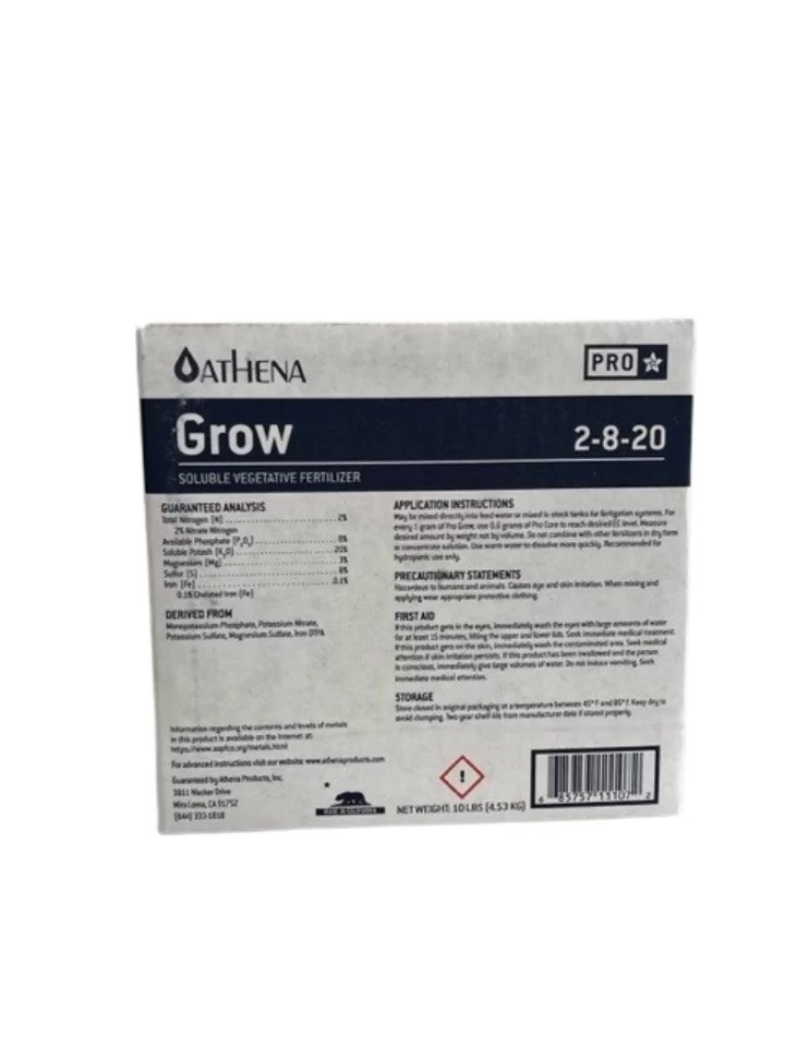 Athena Pro Grow Hydroware Hydroponics