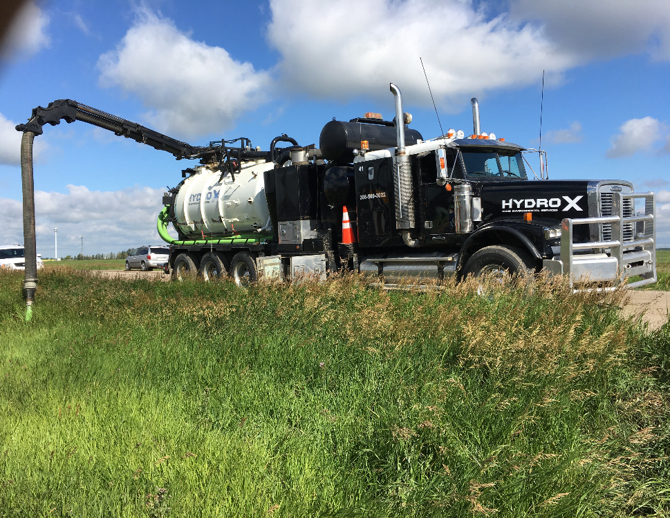 Trenching With HydroX Excavating Trucks HydroX Hydrovac Services Regina