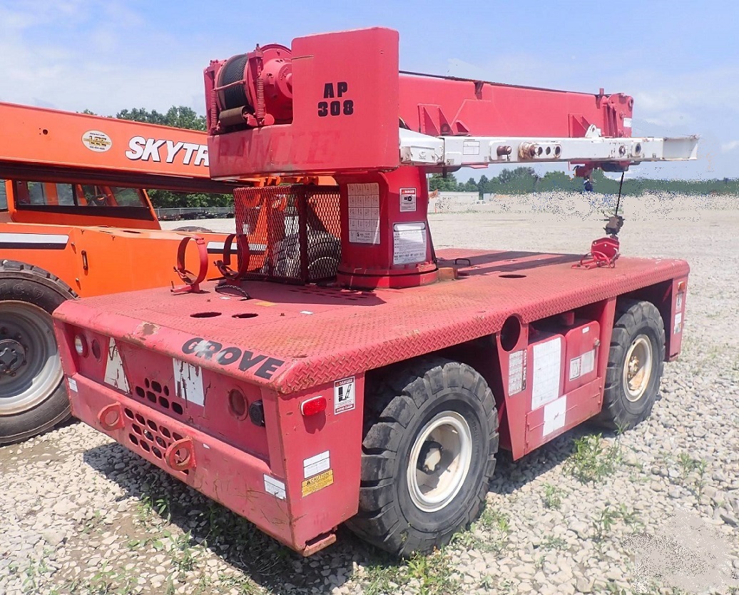 8 Ton Grove Industrial Carry Deck Crane M AP308 LP or Gas full 3