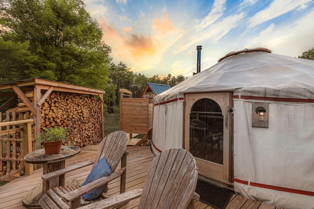 Tiny Yurt In The Woods On Six Acres In Vermont